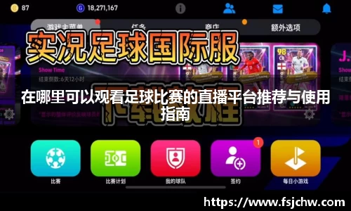 在哪里可以观看足球比赛的直播平台推荐与使用指南